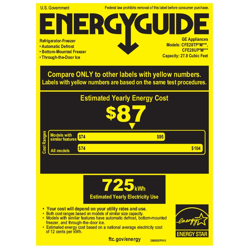 Cafe 36 in. 27.8 cu. ft. Smart French Door Refrigerator with Ice & Water Dispenser - Matte White, Matte White, hires