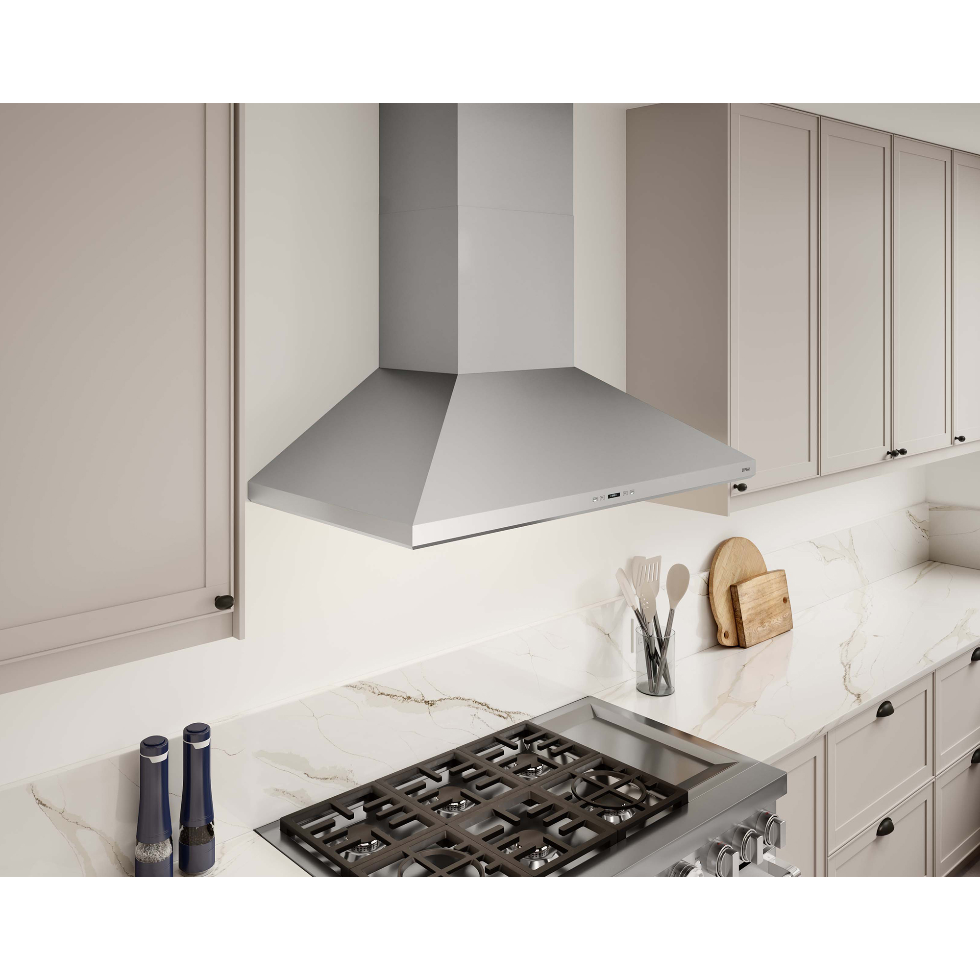 Zephyr Siena Pro Series 36 in. Chimney Style Range Hood with 5 Speed