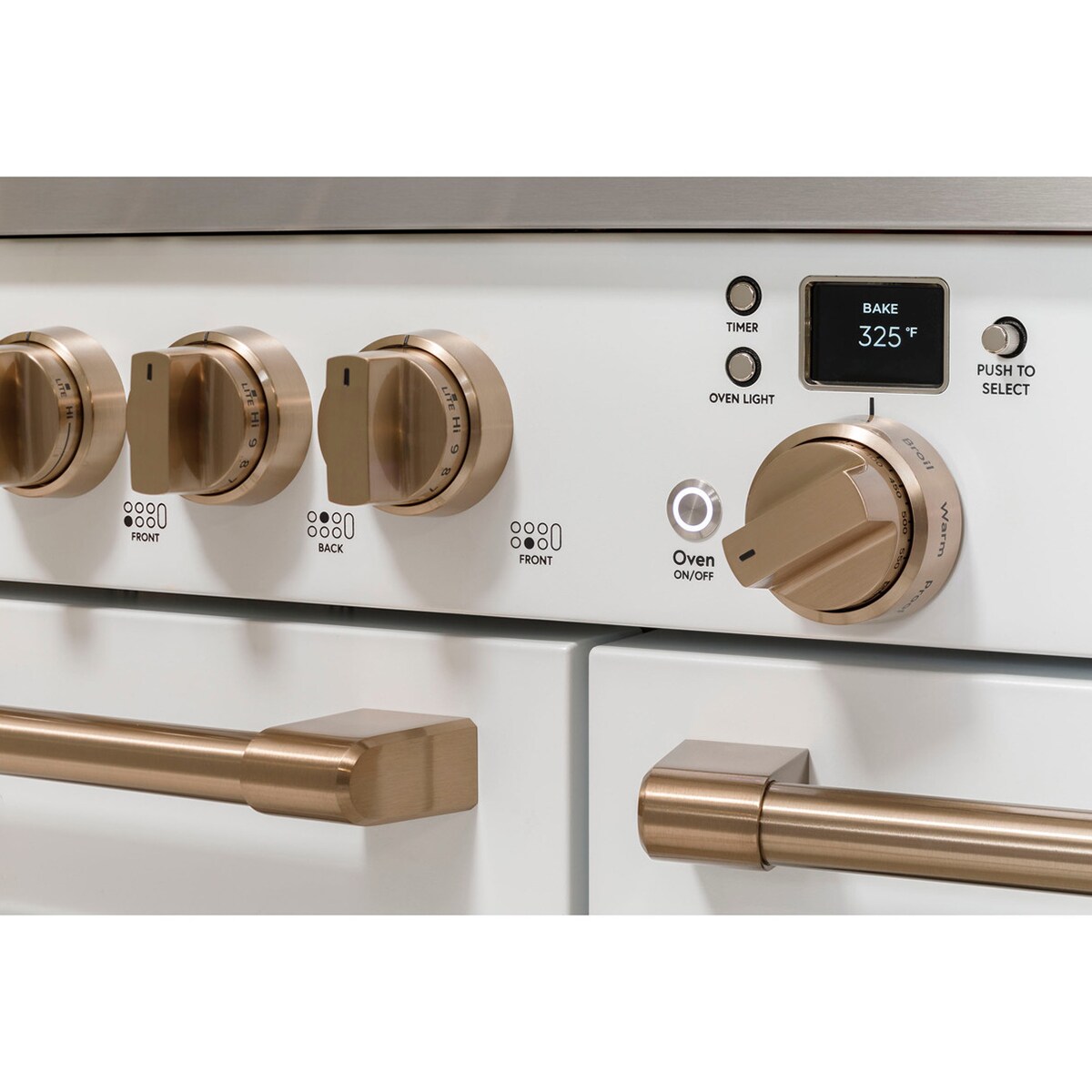 Cafe Commercial-Style 48 in. 8.2 cu. ft. Smart Air Fry True European Convection Double Oven Dual Fuel Range with 6 Sealed Burners & Griddle - Stainless Steel, Stainless Steel, hires