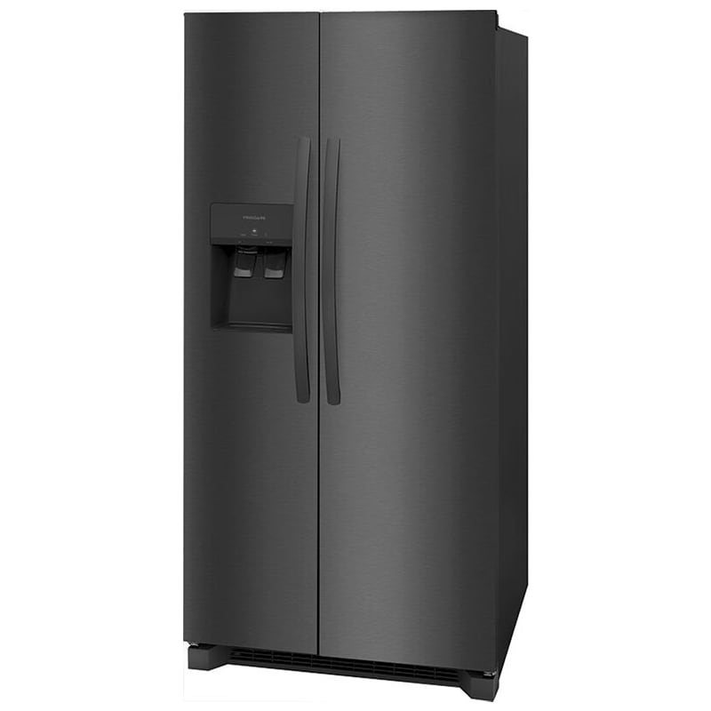 Frigidaire 33 in. 22.3 cu. ft. Side by Side Refrigerator with Ice & Water Dispenser - Black Stainless, Black Stainless, hires