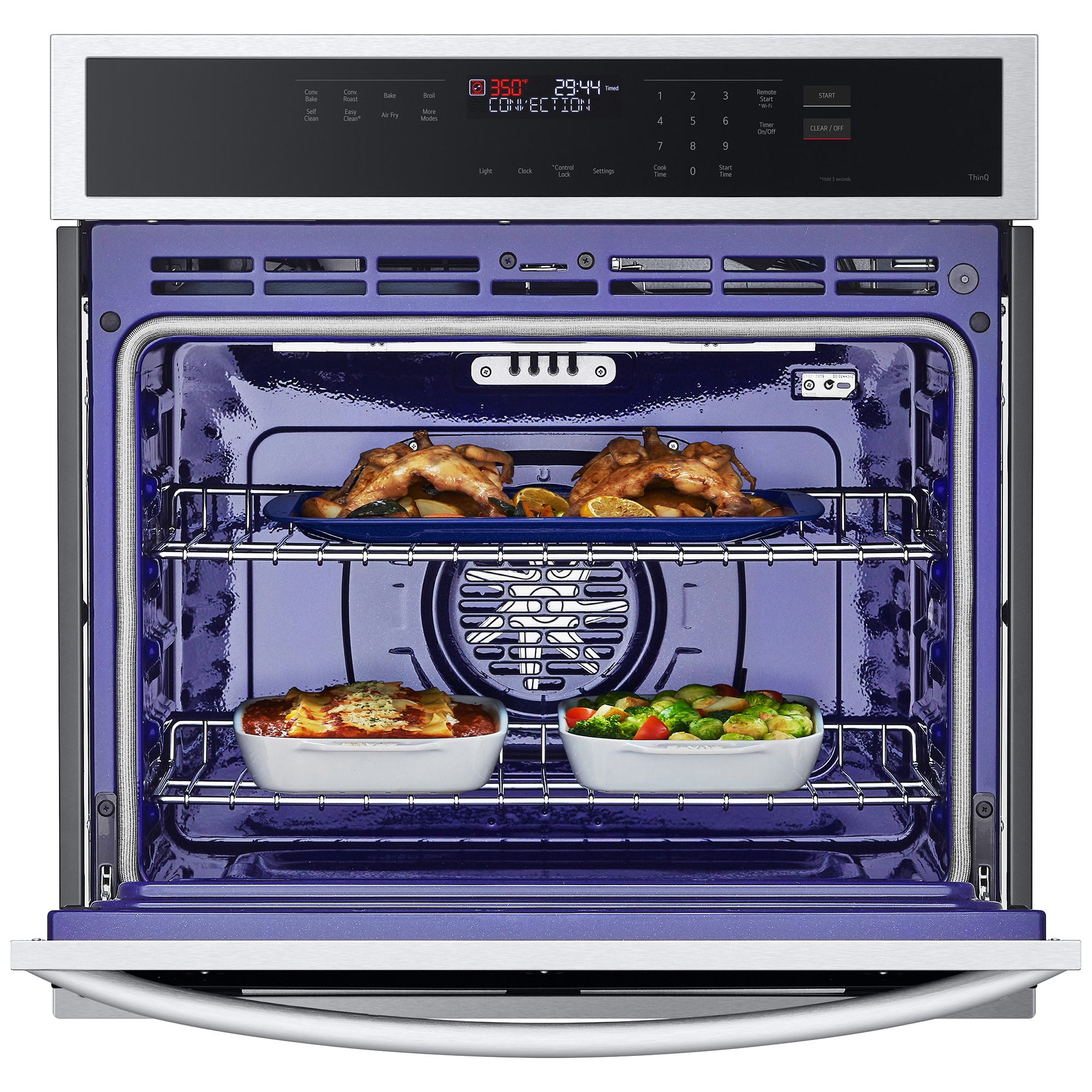 LG 30 in. 4.7 cu. ft. Smart Electric Single Wall Oven with Standard Convection - PrintProof Stainless Steel, , hires