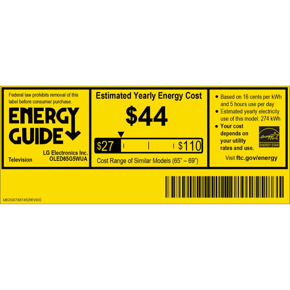 LG - 65" Class G5 Series OLED evo 4K UHD Smart webOS TV, , hires