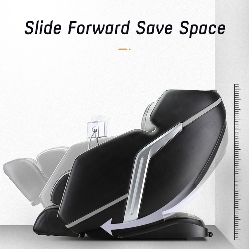 Lifesmart 4D Zero Gravity Massage Chair with Bluetooth Speakers - Gray & Black, , hires