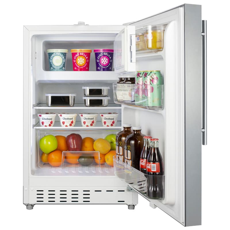 Summit 21 in. 2.6 cu. ft. Undercounter Refrigerator - Stainless Steel with Stainless Steel Cabinet, , hires