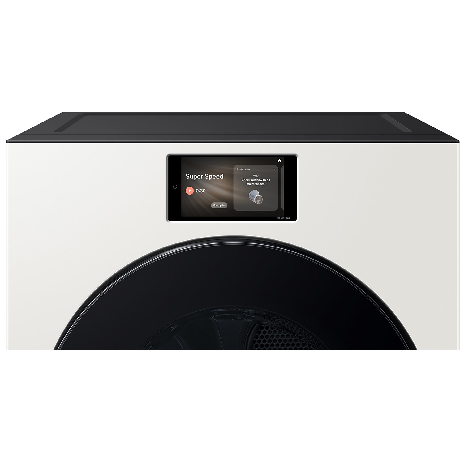 Samsung Bespoke 27 in. 7.6 cu. ft. Smart Stackable Electric Dryer with AI Home, AI OptiDry+, Sensor Dry, Sanitize & Steam Cycle - Ivory, Ivory, hires