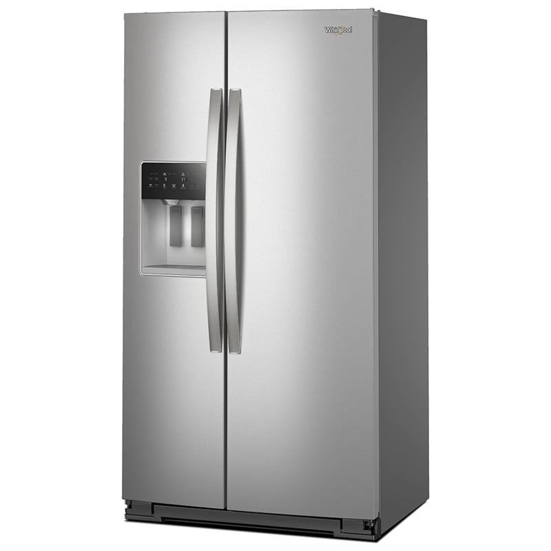 Whirlpool 36 in. 20.8 cu. ft. Counter Depth Side-by-Side Refrigerator with Ice & Water Dispenser - Fingerprint Resistant Stainless Steel, Stainless Steel, hires