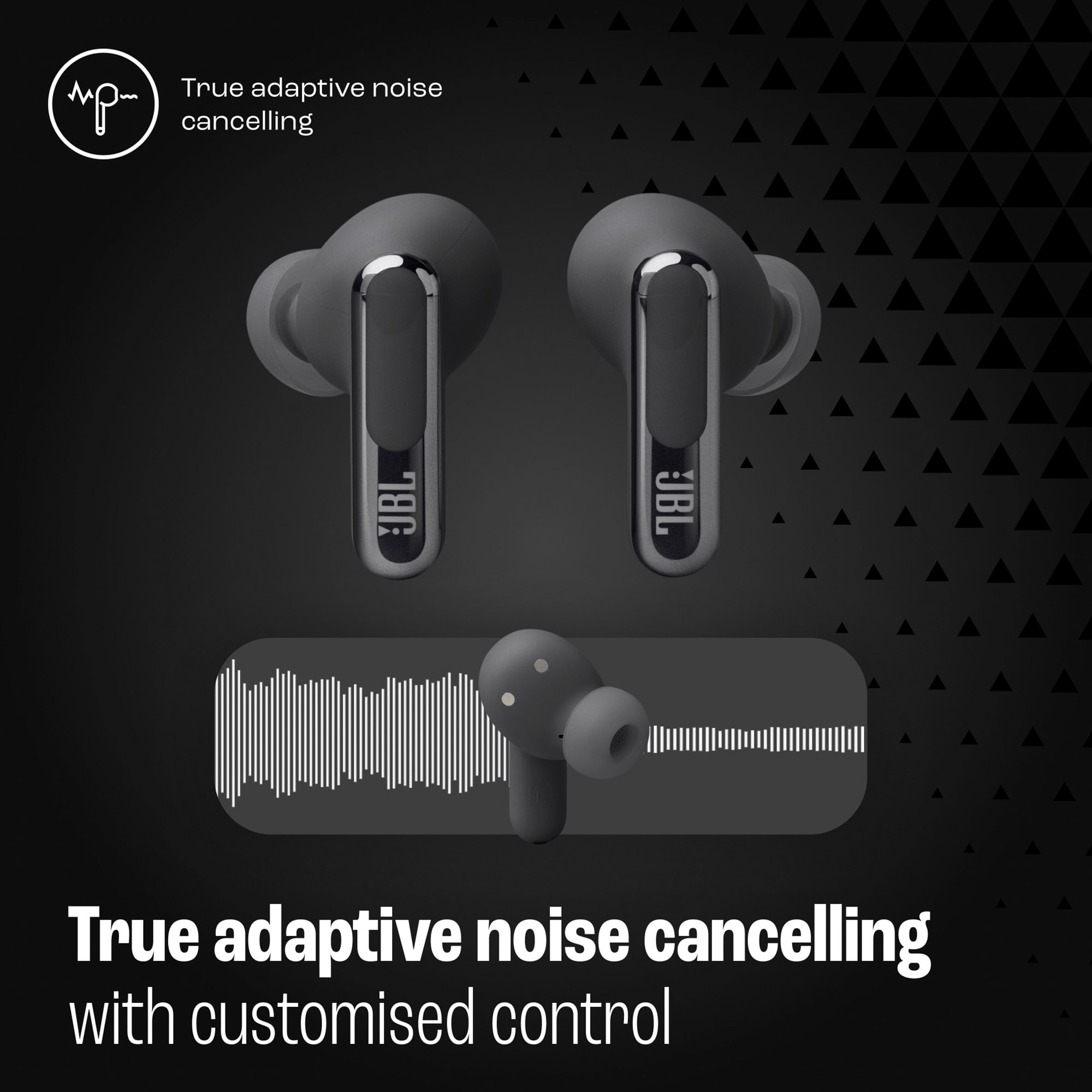JBL Live Beam 3 Noise-Canceling True Wireless Earbuds (Black), , hires