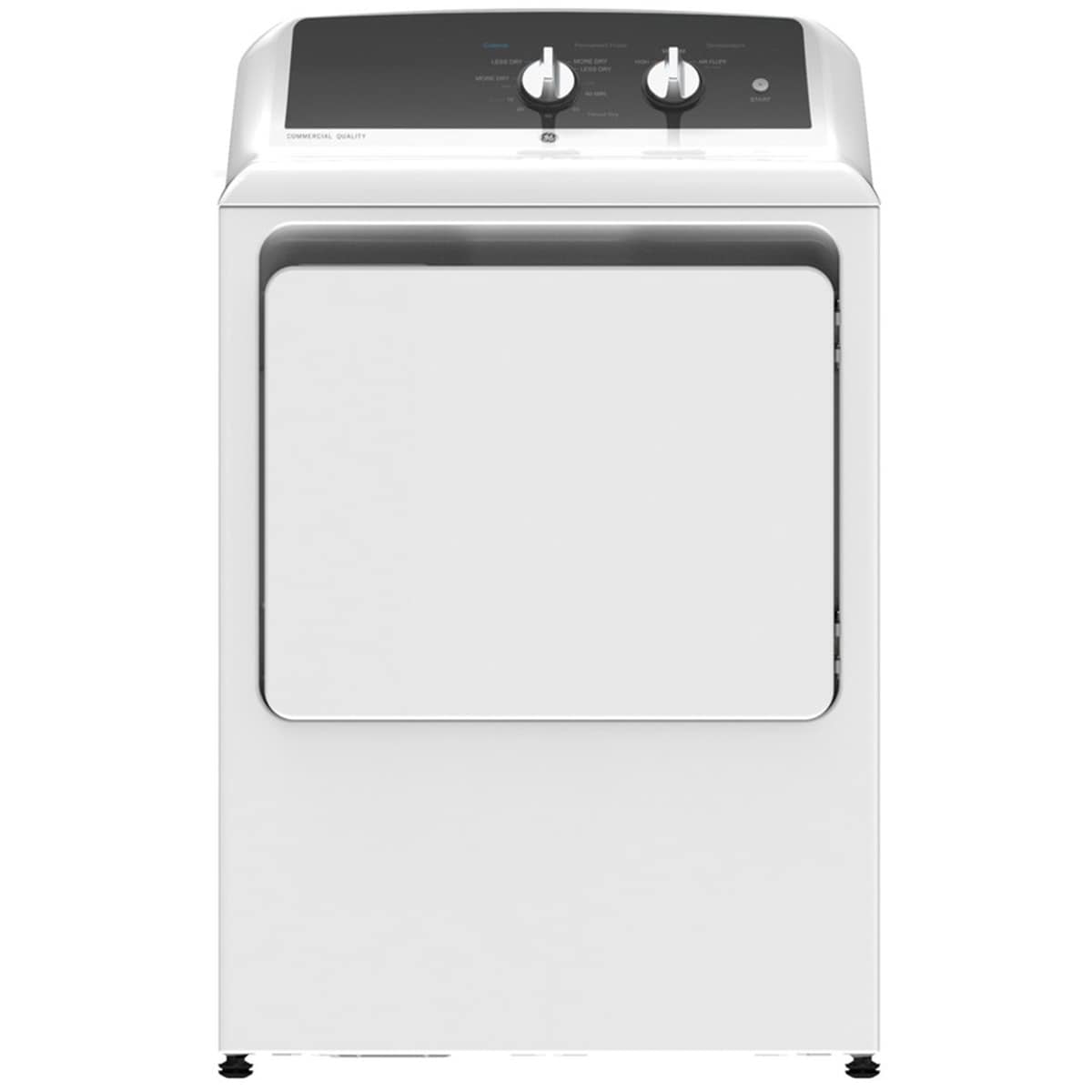GE 27 in. 6.2 cu. ft. Gas Dryer with Aluminized Alloy Drum White P