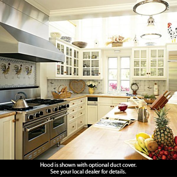 Vent-A-Hood 36 in. Ducted Canopy Pro Style Style Range Hood with 600 CFM, 3 Fan Speeds & 2 LED Lights - Stainless Steel, , hires