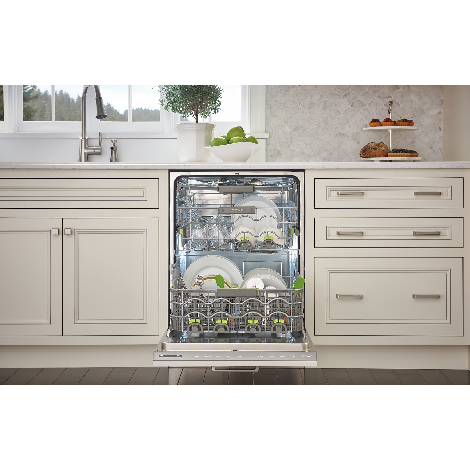 Cove 24 in. Top Control Smart Dishwasher with 41 dBa Sound Level & 3rd-Rack - Custom Panel Ready, , hires