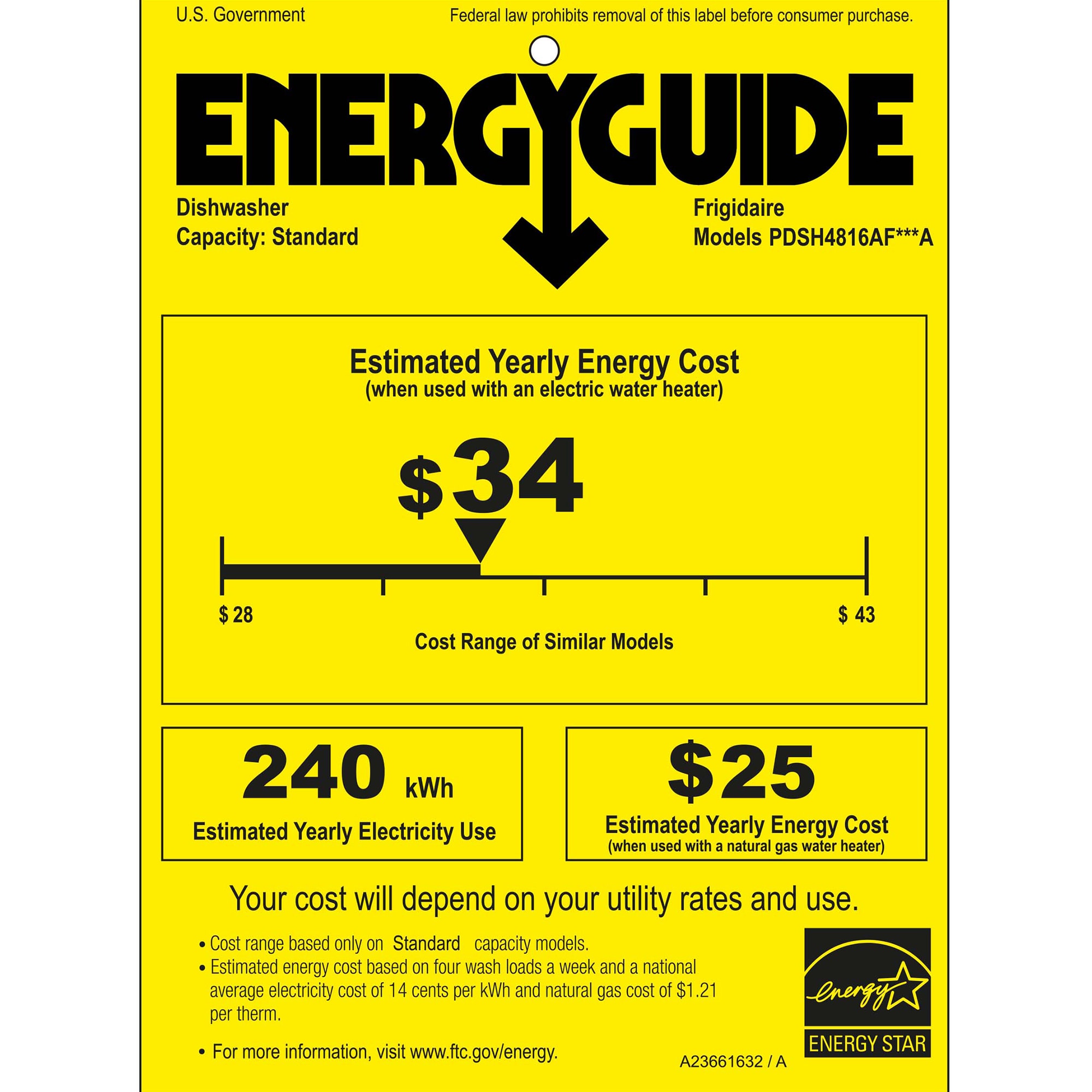 Frigidaire Professional 24 in. Top Control Dishwasher with 47 dBa Sound Level, 3rd-Rack & CleanBoost - Stainless Steel, , hires