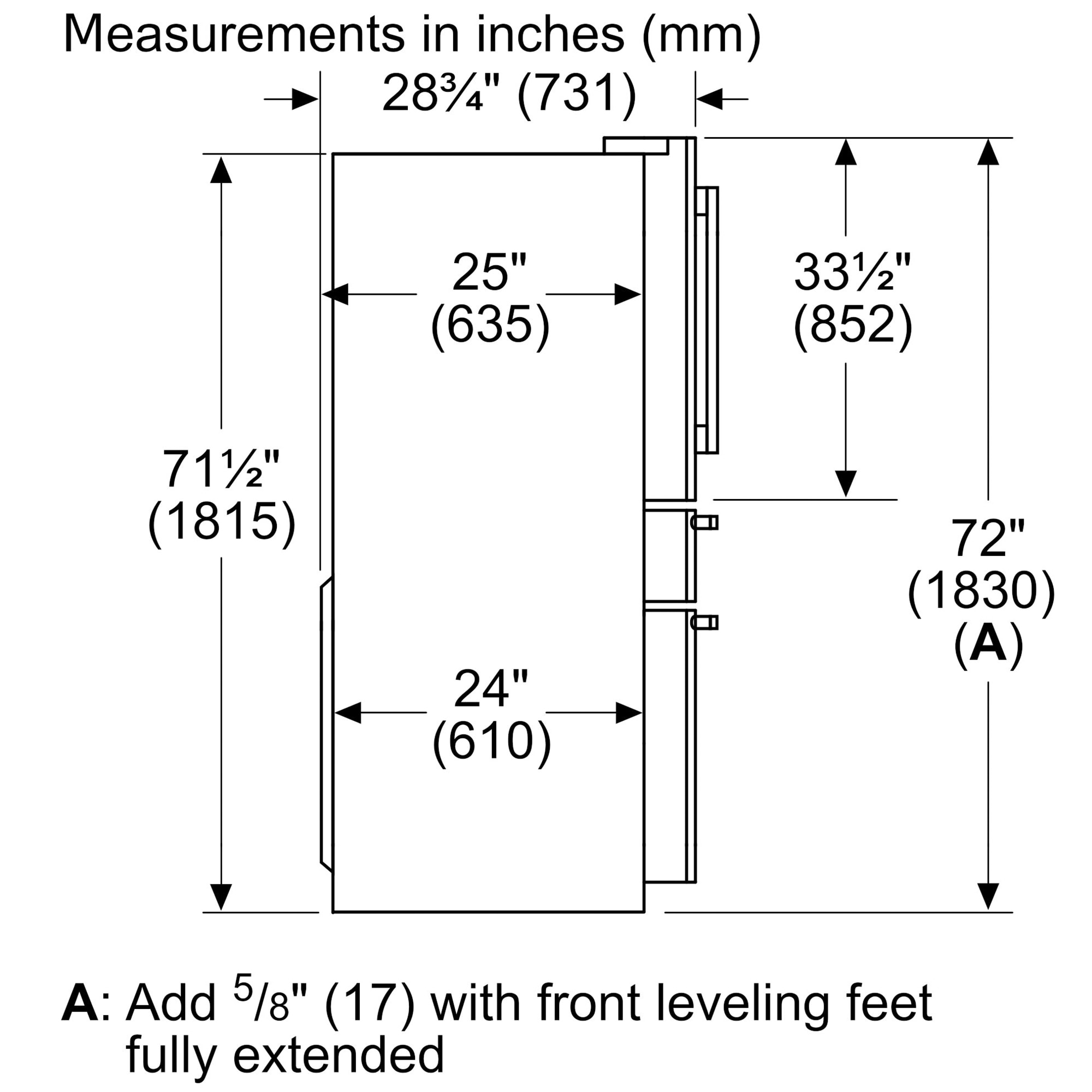 Thermador 36 in. 20.4 cu. ft. Smart Counter Depth 4-Door French Door Refrigerator with Internal Water Dispenser - Stainless Steel, , hires