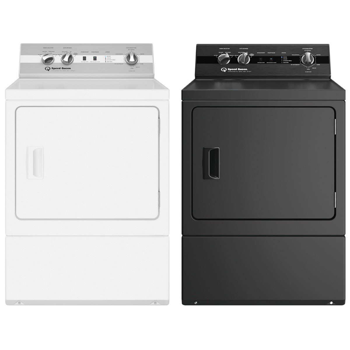 Speed Queen DC5 27 in. 7.0 cu. ft. Gas Dryer with Pet Plus Cycle, Sensor Dry, Sanitize & Steam Cycle - White, White, hires