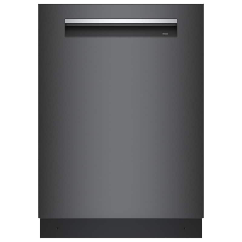 Bosch 800 Series 24 in. Top Control Smart Dishwasher with 42 dBa Sound Level, 3rd-Rack, CrystalDry & Pocket - Black Stainless, Black Stainless, hires