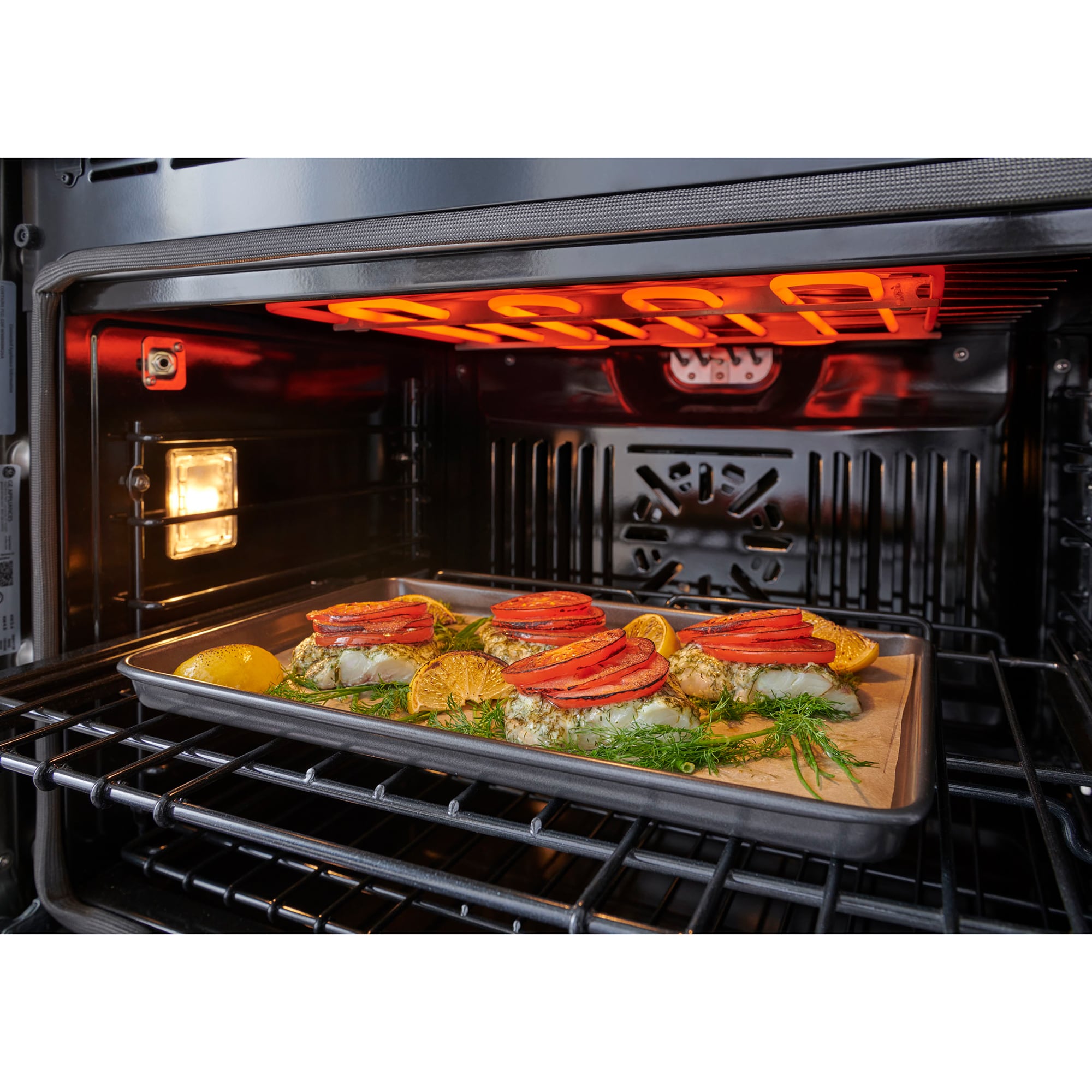 Monogram Statement Series 30 in. 5 cu. ft. Smart Speed Electric Single Wall Oven with True European Convection - Stainless Steel, , hires