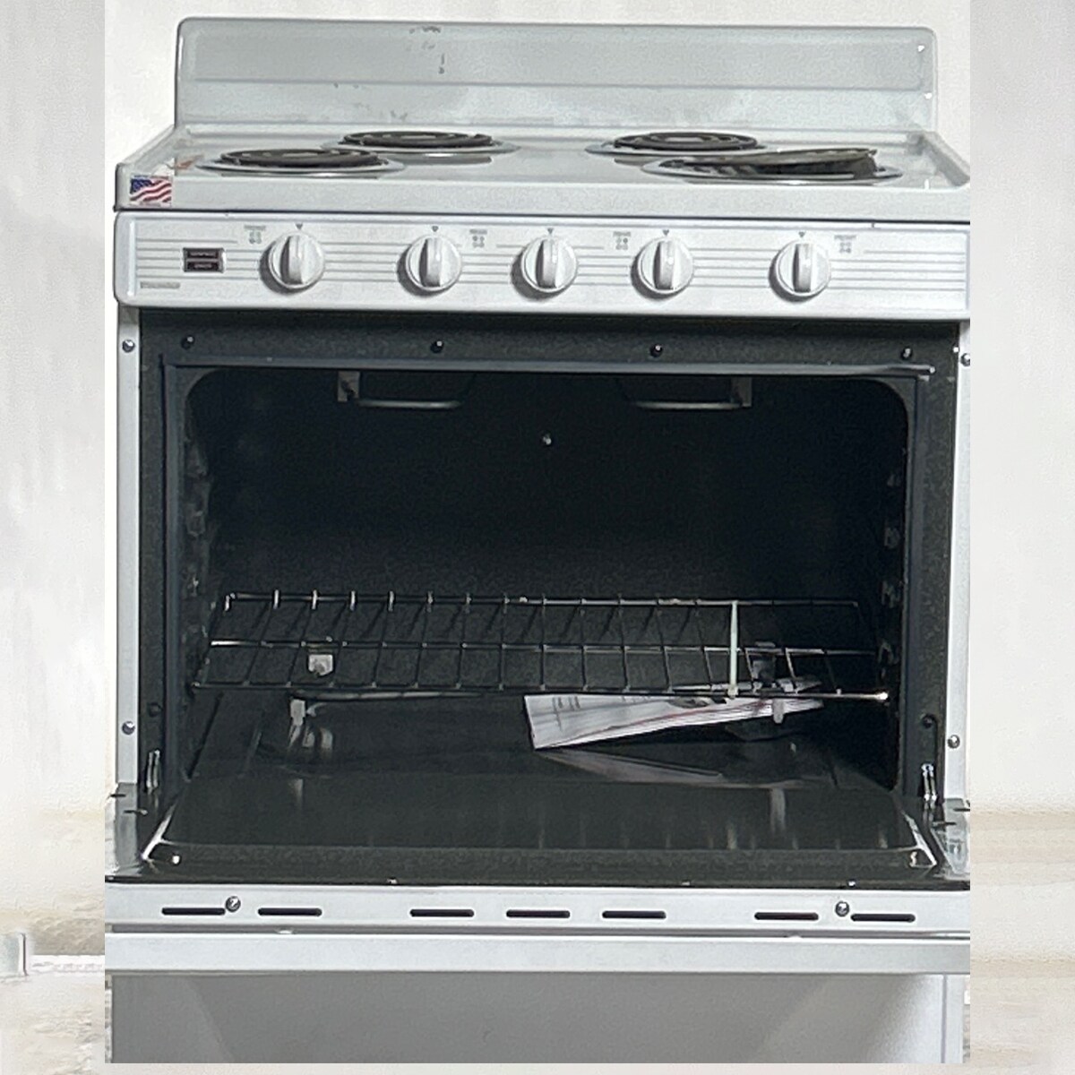 Premier 30 in. 3.9 cu. ft. Electric Range with Coil Burners - White (Open Box Good Condition), , hires