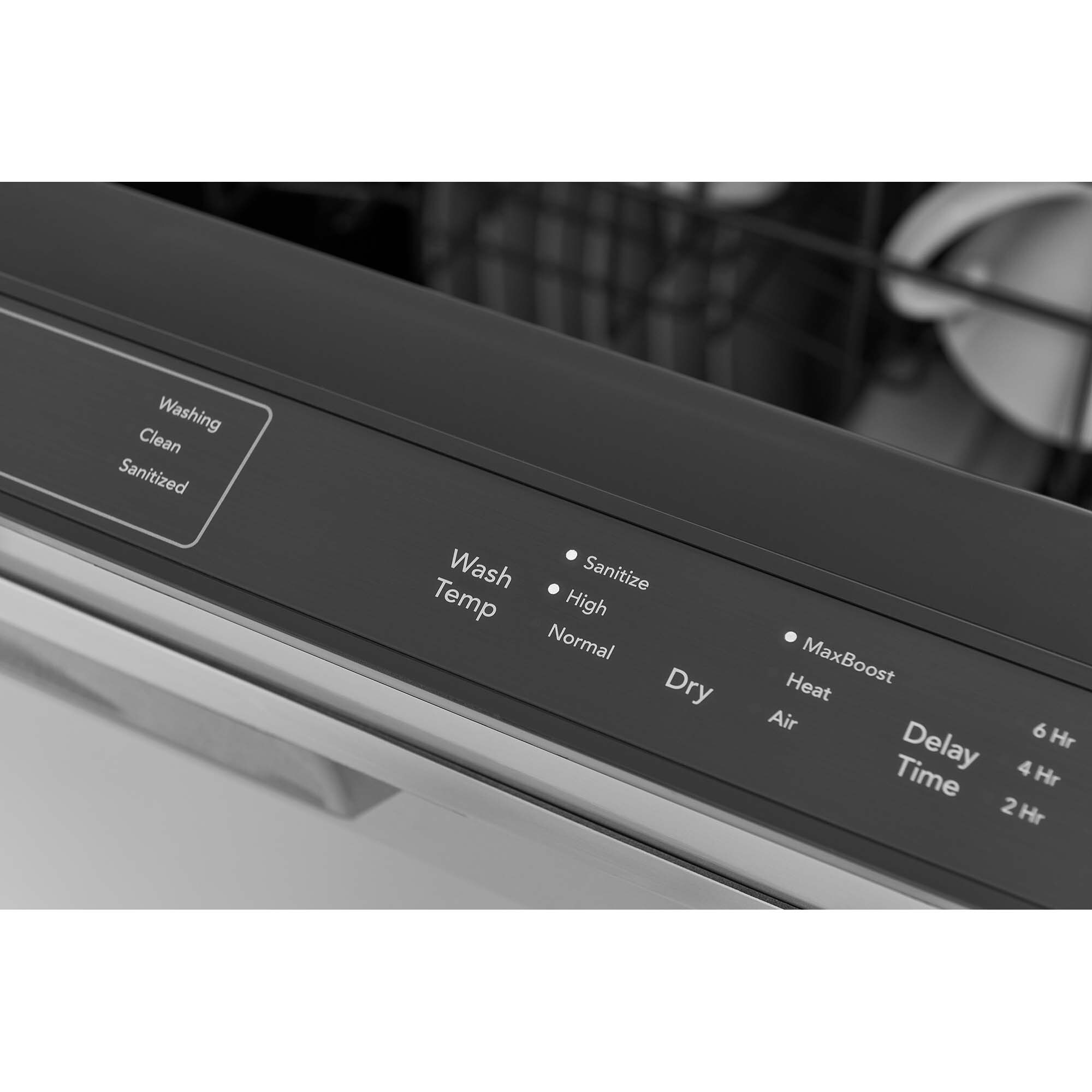 Frigidaire Gallery 24 in. Top Control Dishwasher with 52 dBa Sound Level & Pocket - Stainless Steel, Stainless Steel, hires