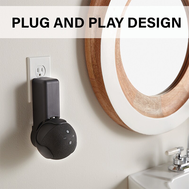 Sanus - Outlet Hanger Designed for Echo Dot (4th Gen) - Black, , hires