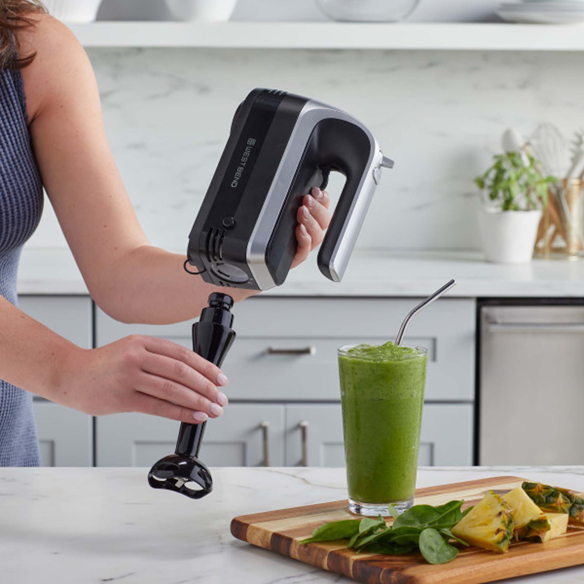 Westbend 6 Speed Hand Mixer with Storage Case - Black, , hires