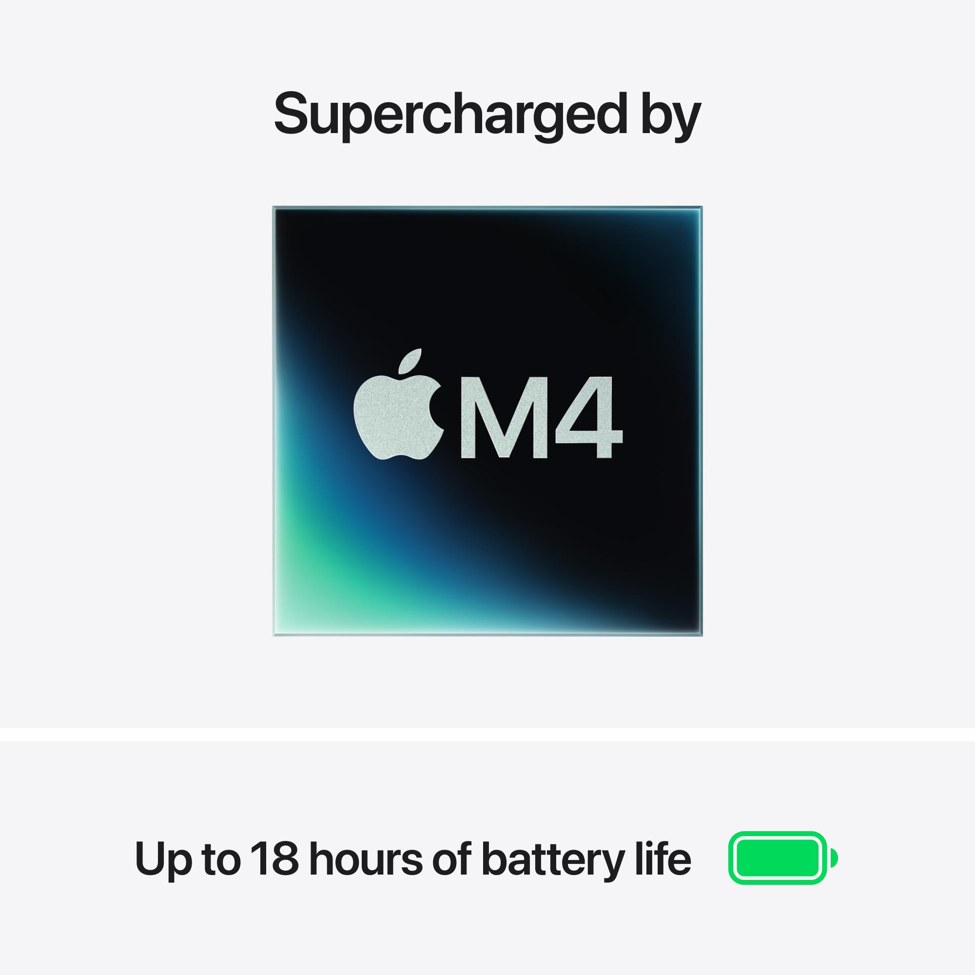 Apple MacBook Air (2025) 15 in. Notebook with Apple Intelligence, Apple M4 10-Core CPU, 10-Core GPU, 16 GB RAM, 256 GB SSD, up to 18 Hrs. of Battery Life & Mac OS - Midnight, Midnight, hires