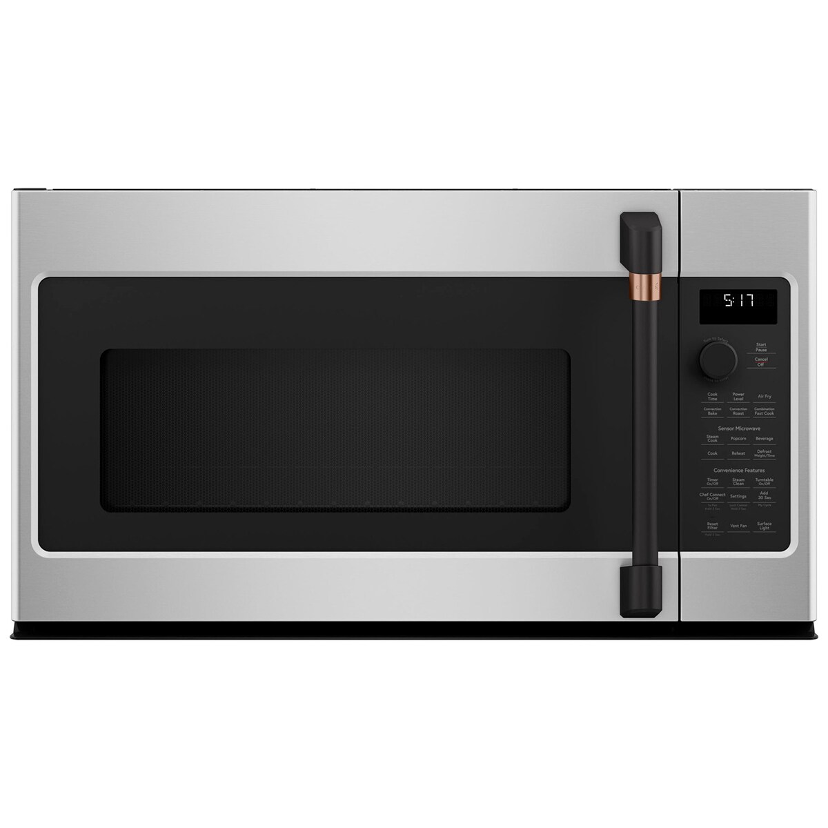 Cafe Handle Kit for Over the Range Microwave - Flat Black, , hires