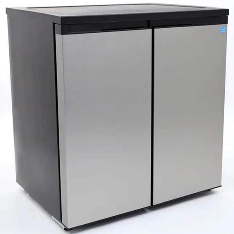 Avanti 31 in. 5.5 cu. ft. Side by Side Mini Fridge with Freezer Compartment - Stainless Steel, Stainless Steel, hires