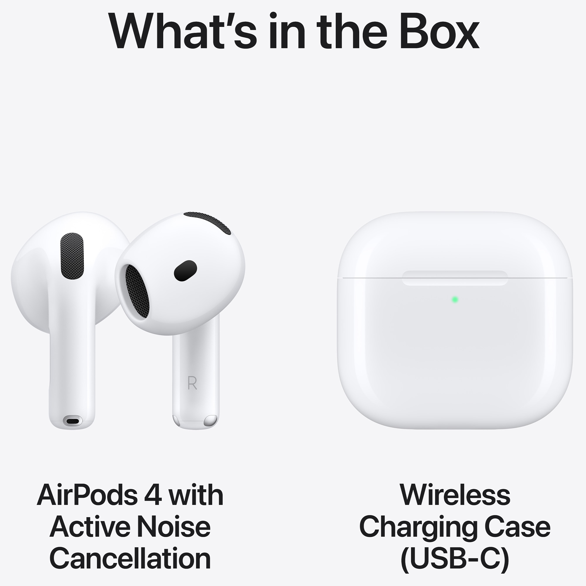 Apple - AirPods 4 with Active Noise Cancellation - White, , hires