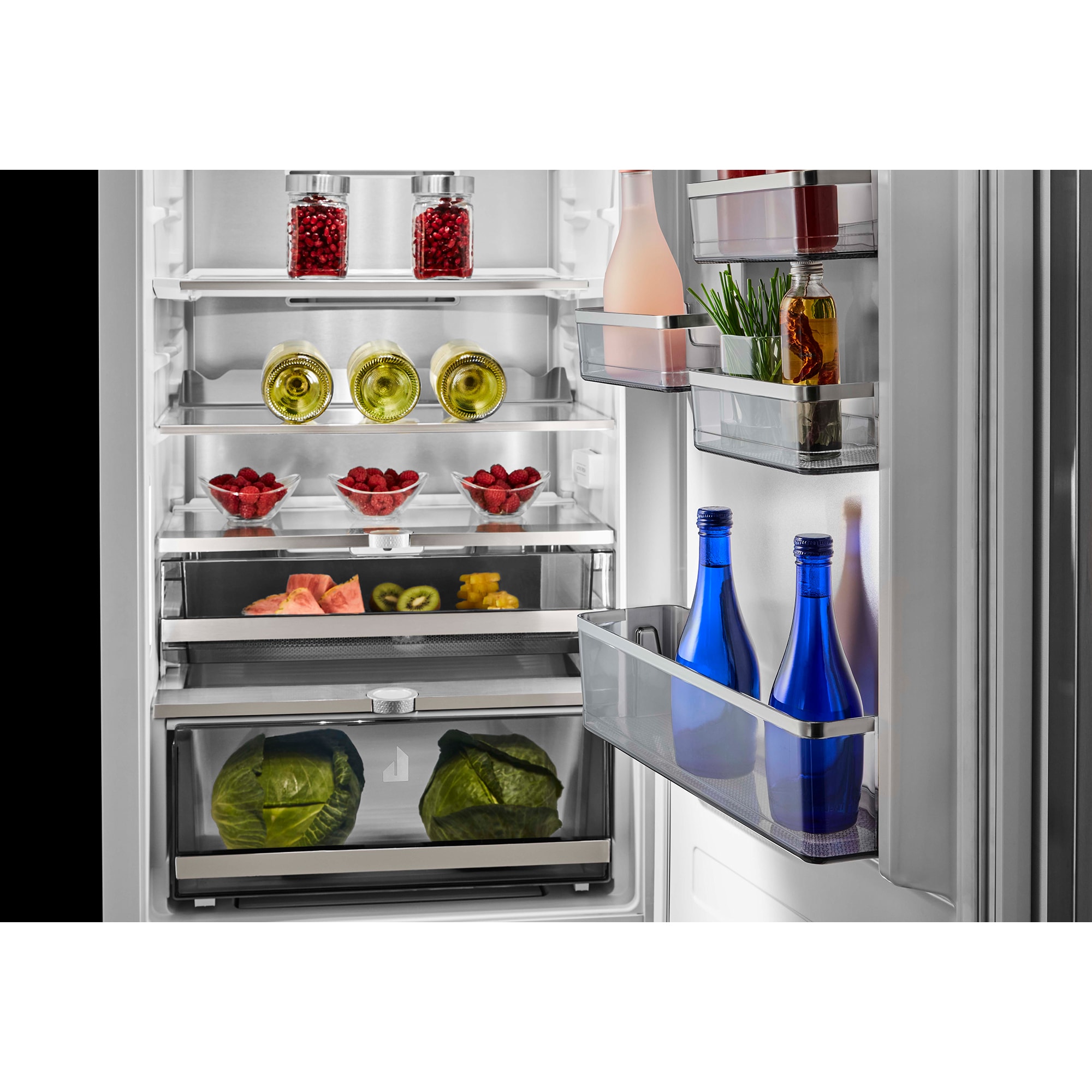 JennAir 22 in. 8.8 cu. ft. Built-In Counter Depth Bottom Freezer Refrigerator - Custom Panel Ready, , hires