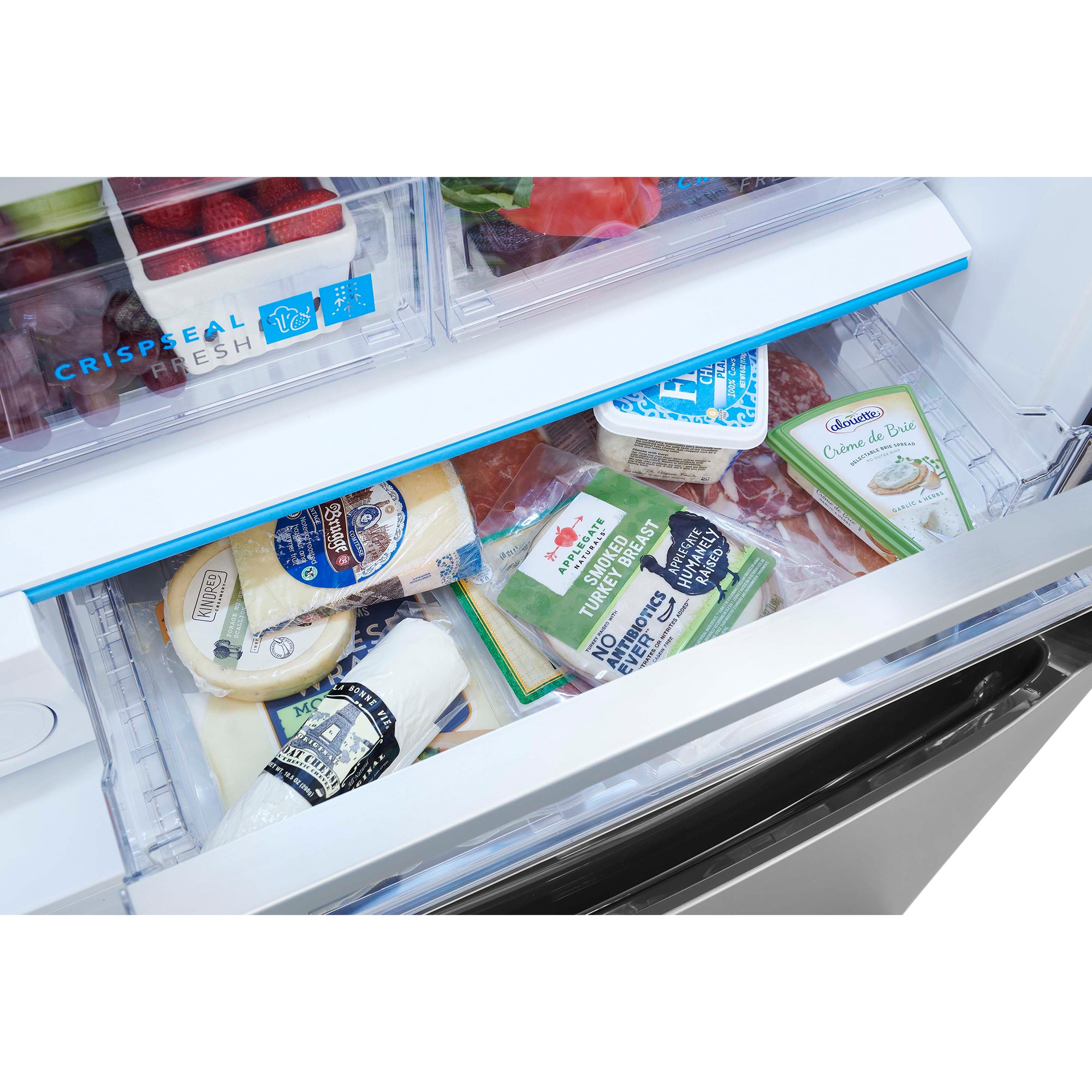 Frigidaire Gallery 30 in. 20 cu. ft. French Door Refrigerator with Internal Water Dispenser - Stainless Steel, , hires