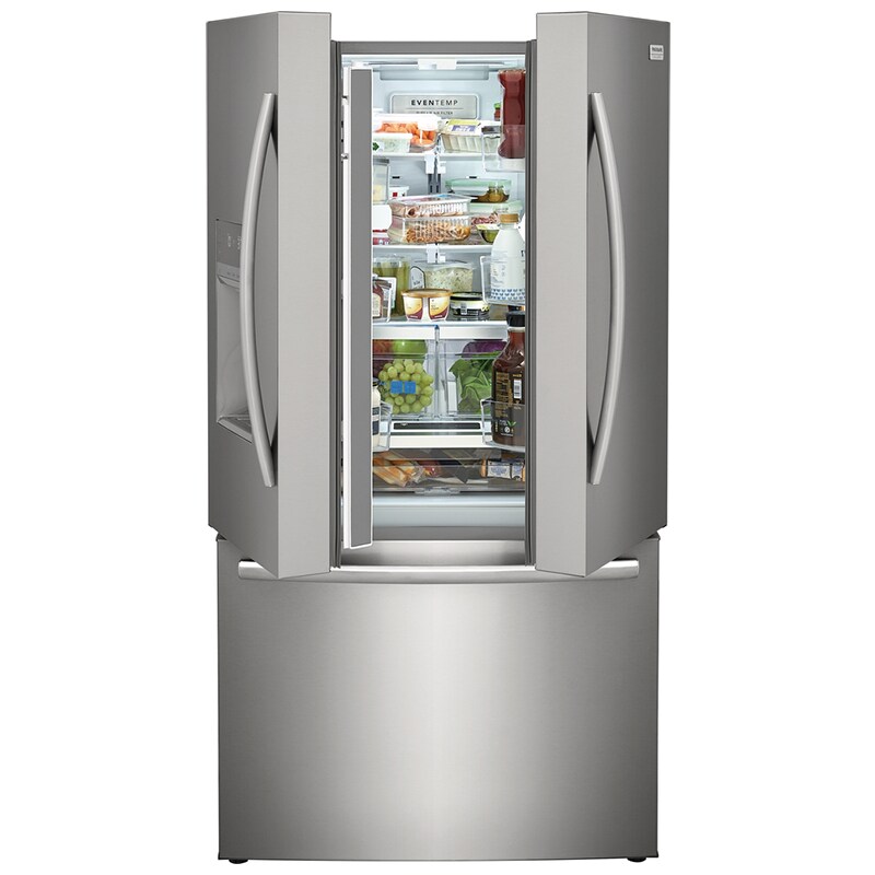 Frigidaire Gallery 36 in. 27.8 cu. ft. French Door Refrigerator with Ice & Water Dispenser - Smudge-Proof Stainless Steel, Smudge-Proof Stainless Steel, hires