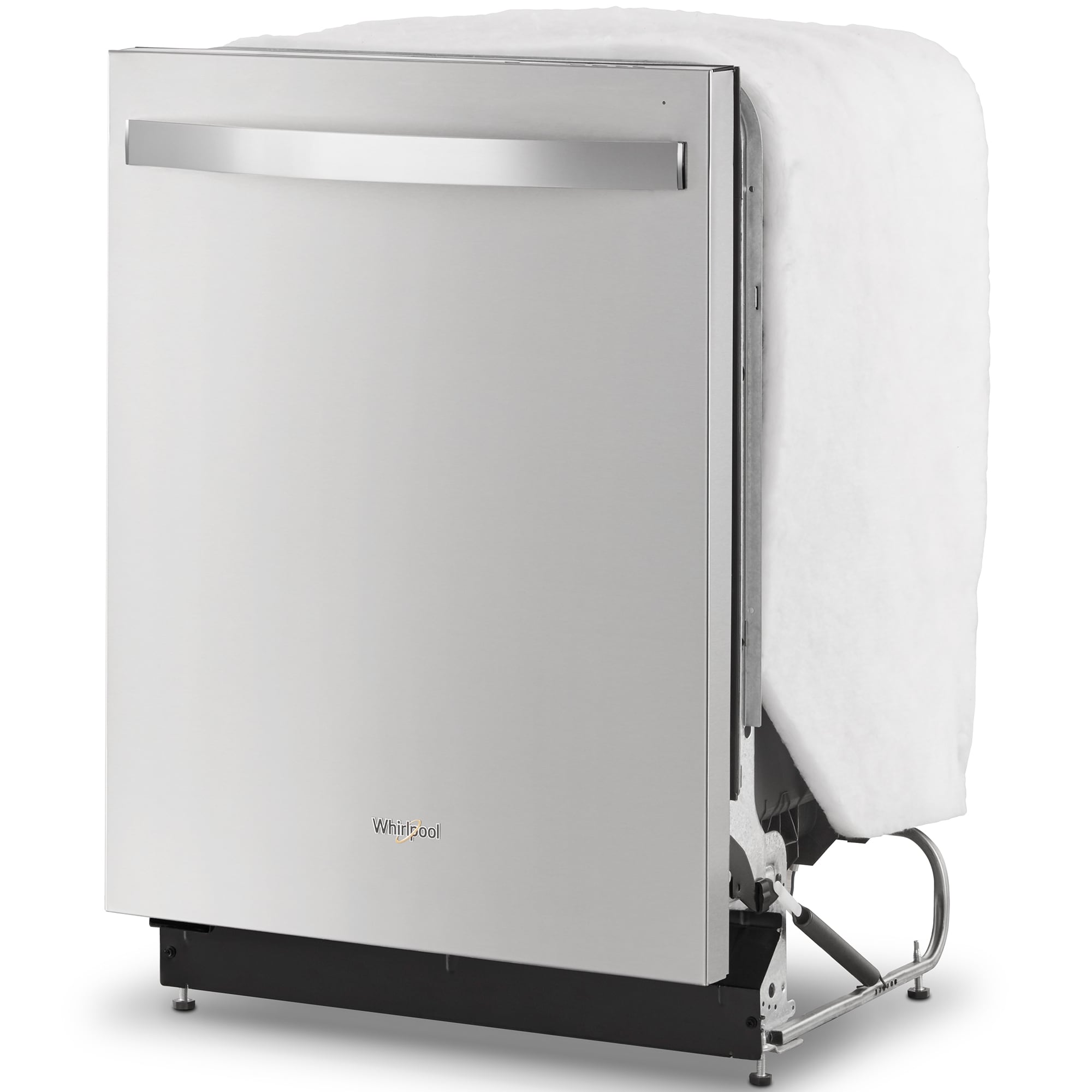 Whirlpool 24 in. Top Control Dishwasher with 51 dBa Sound Level & 3rd-Rack - Fingerprint Resistant Stainless, , hires