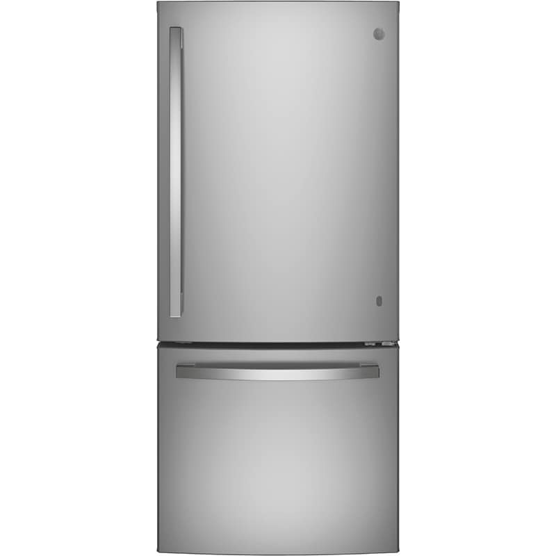 GE 30 in. 21.0 cu. ft. Bottom Freezer Refrigerator with Ice Maker - Fingerprint Resistant Stainless, , hires