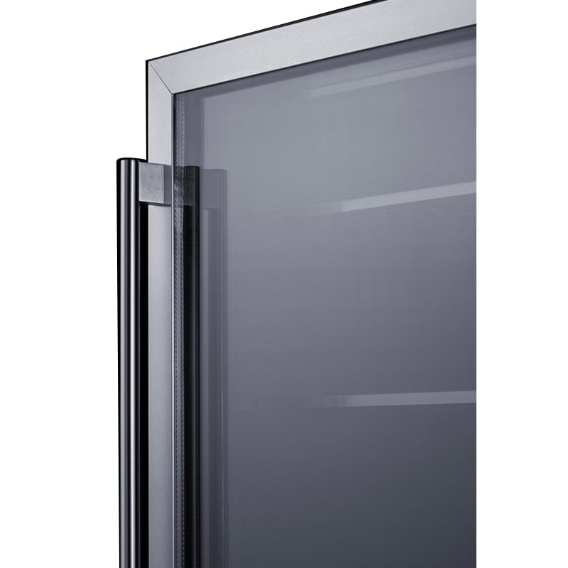 Summit 24 in. 5.1 cu. ft. Built-in Frost Free Compact Upright Freezer with Adjustable Shelves - Stainless Steel, , hires