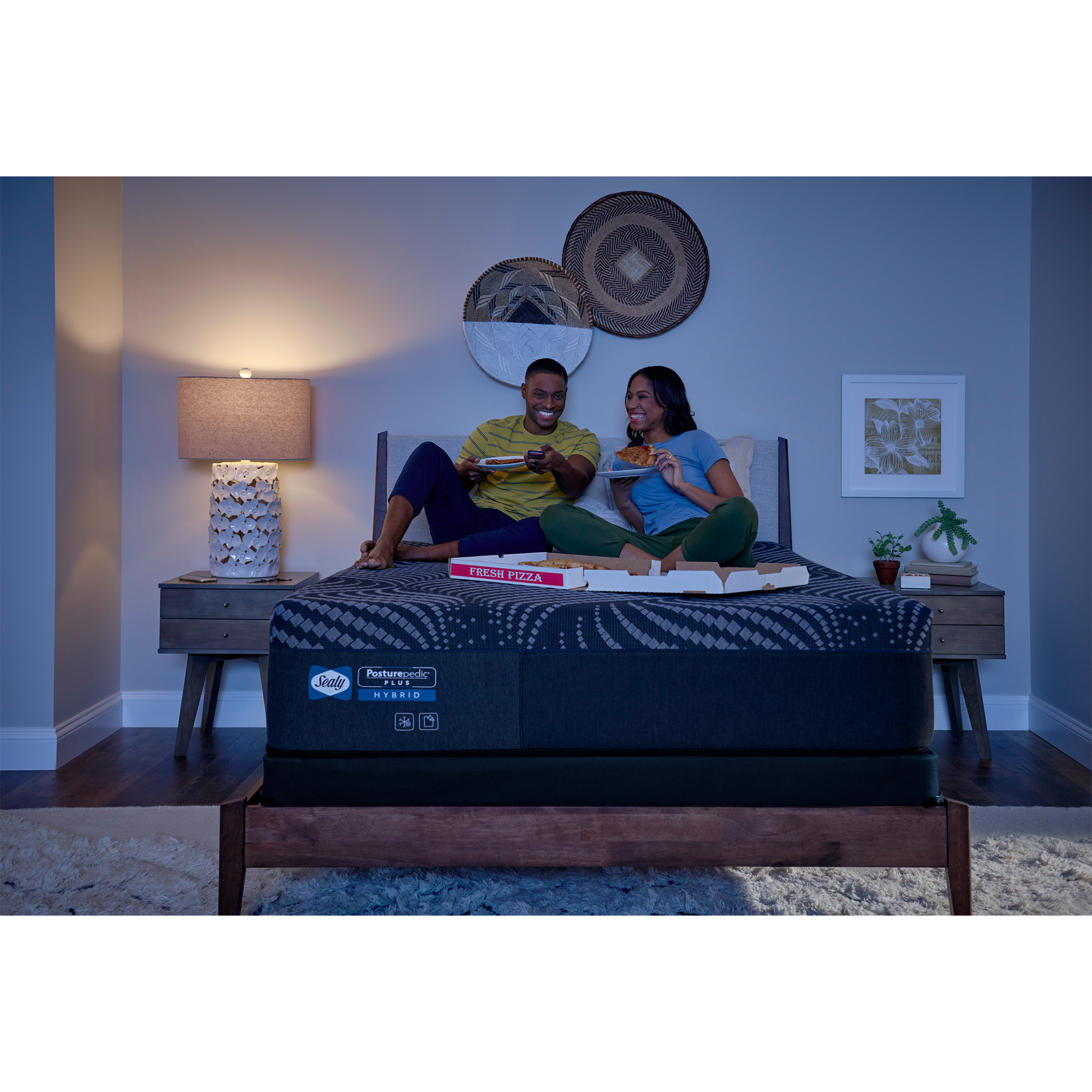 Sealy Albany Posturepedic Plus Hybrid Medium Firm Queen Mattress P