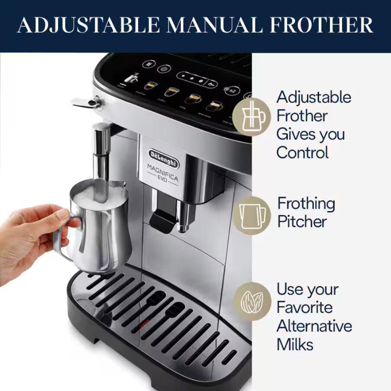 De Longhi Magnifica Evo Espresso Machine - Silver Black, , hires