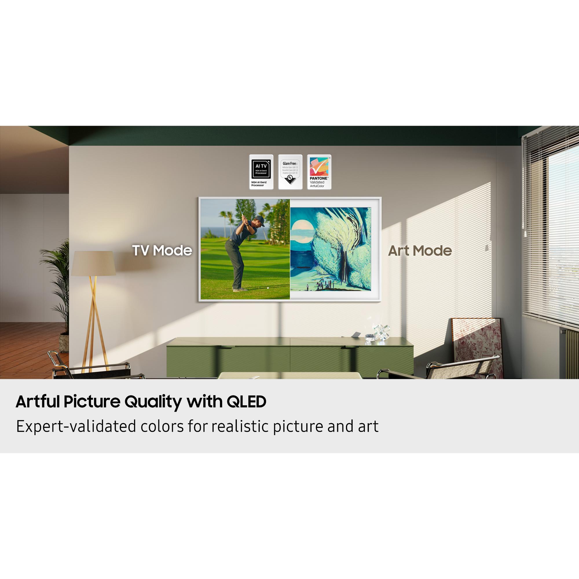 Samsung - 55" Class The Frame LS03FA QLED 4K UHD Samsung Vision AI Smart TV, , hires