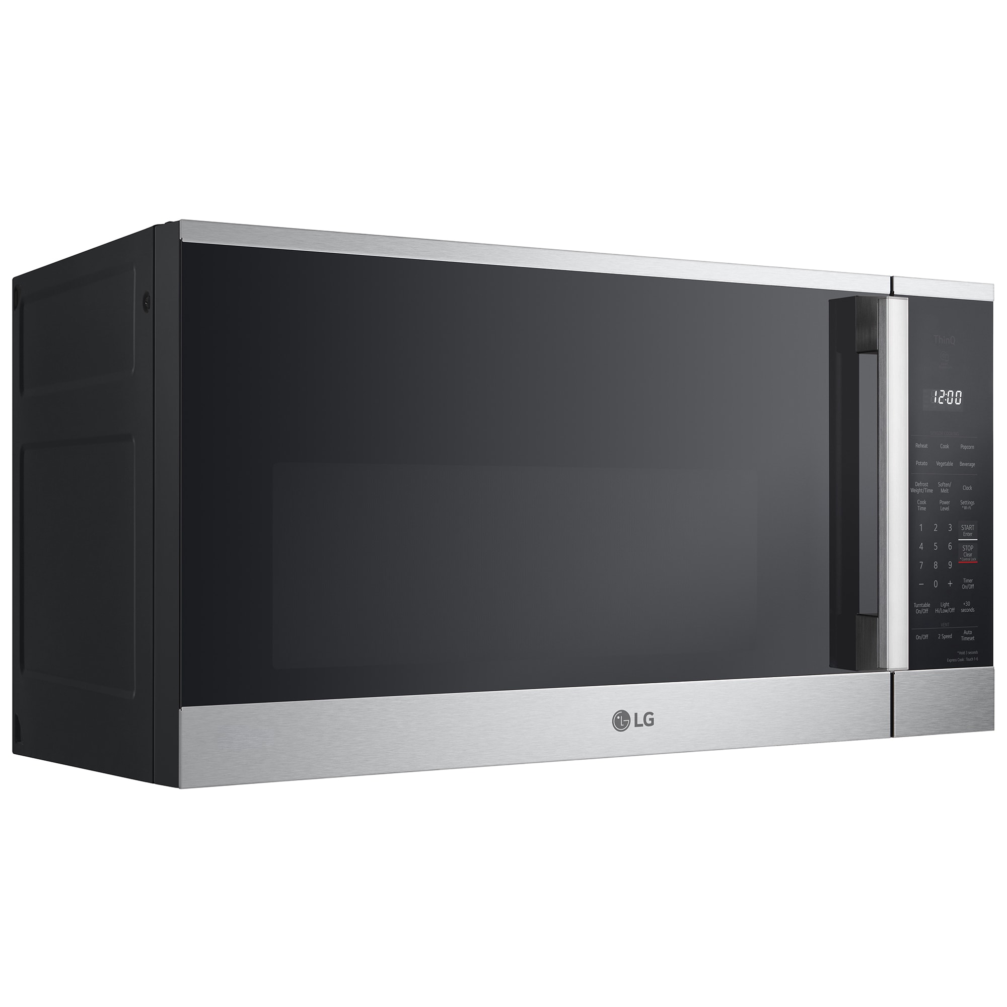 LG 30 in. 1.8 cu. ft. 1000W Smart Over-the-Range Microwave with 300 CFM & Sensor Cooking - PrintProof Stainless Steel, , hires