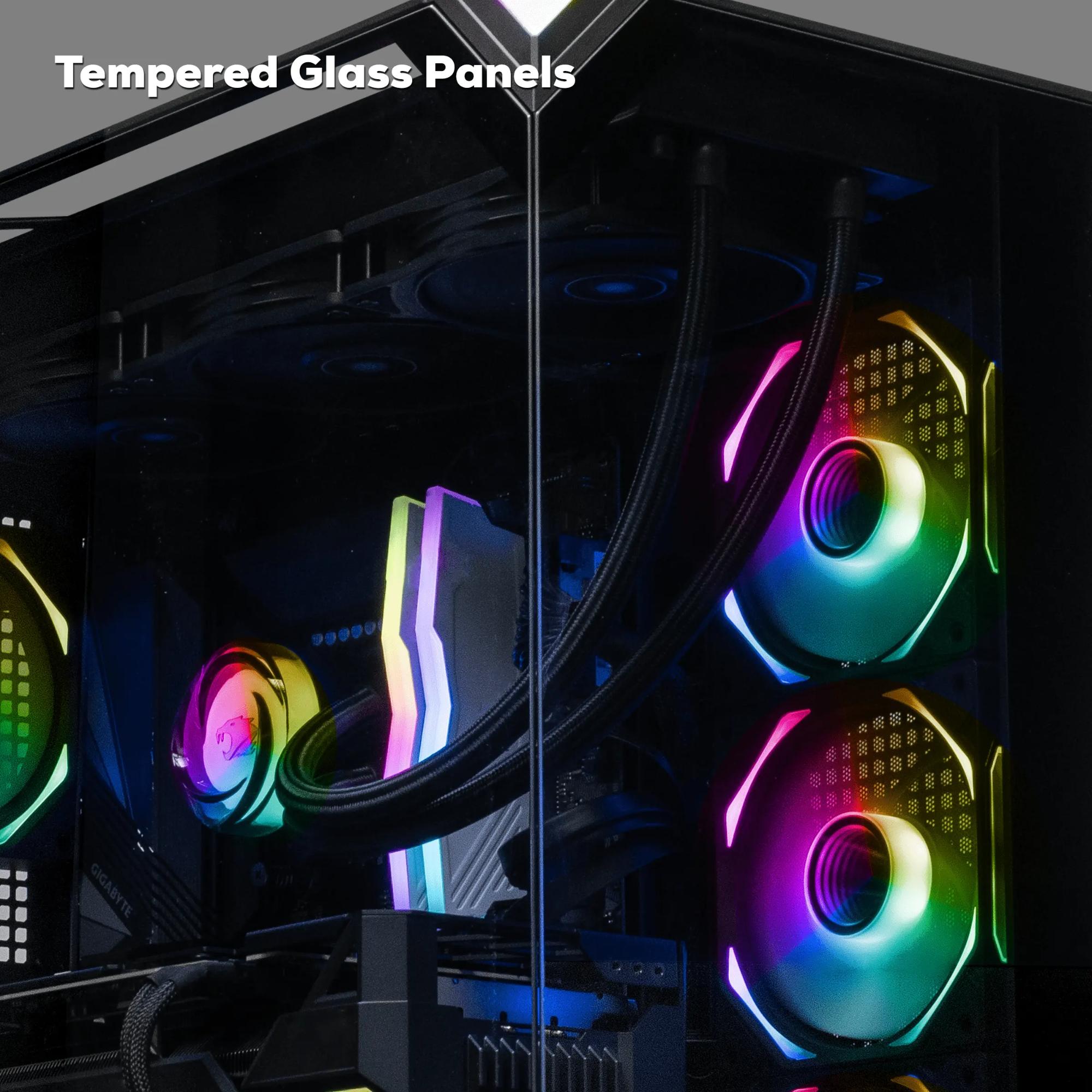 iBUYPOWER Element Pro Gaming Desktop with Intel Core i9 14900KF, 14th Gen, 24-Core CPU, NVIDIA GeForce RTX 5070, 12GB VRAM GPU, 32 GB RAM, 2 TB SSD & Windows 11 Home - Black, , hires