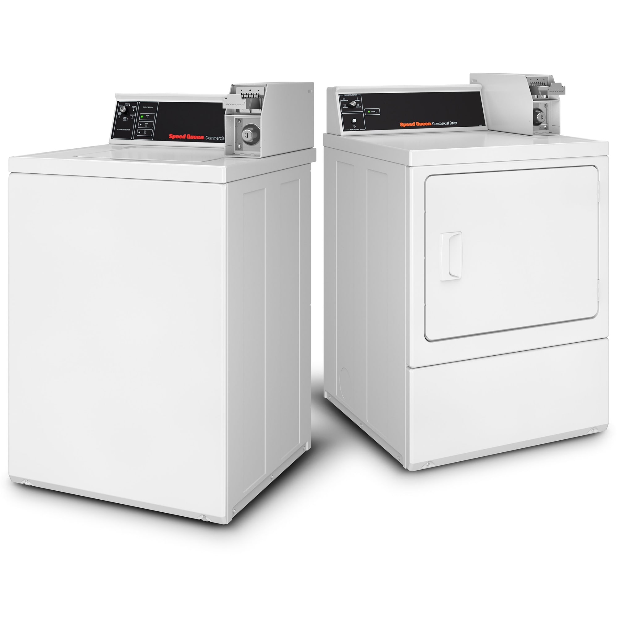 Speed Queen DV4 27 in. 7.0 cu. ft. Commercial Gas Dryer - White, , hires