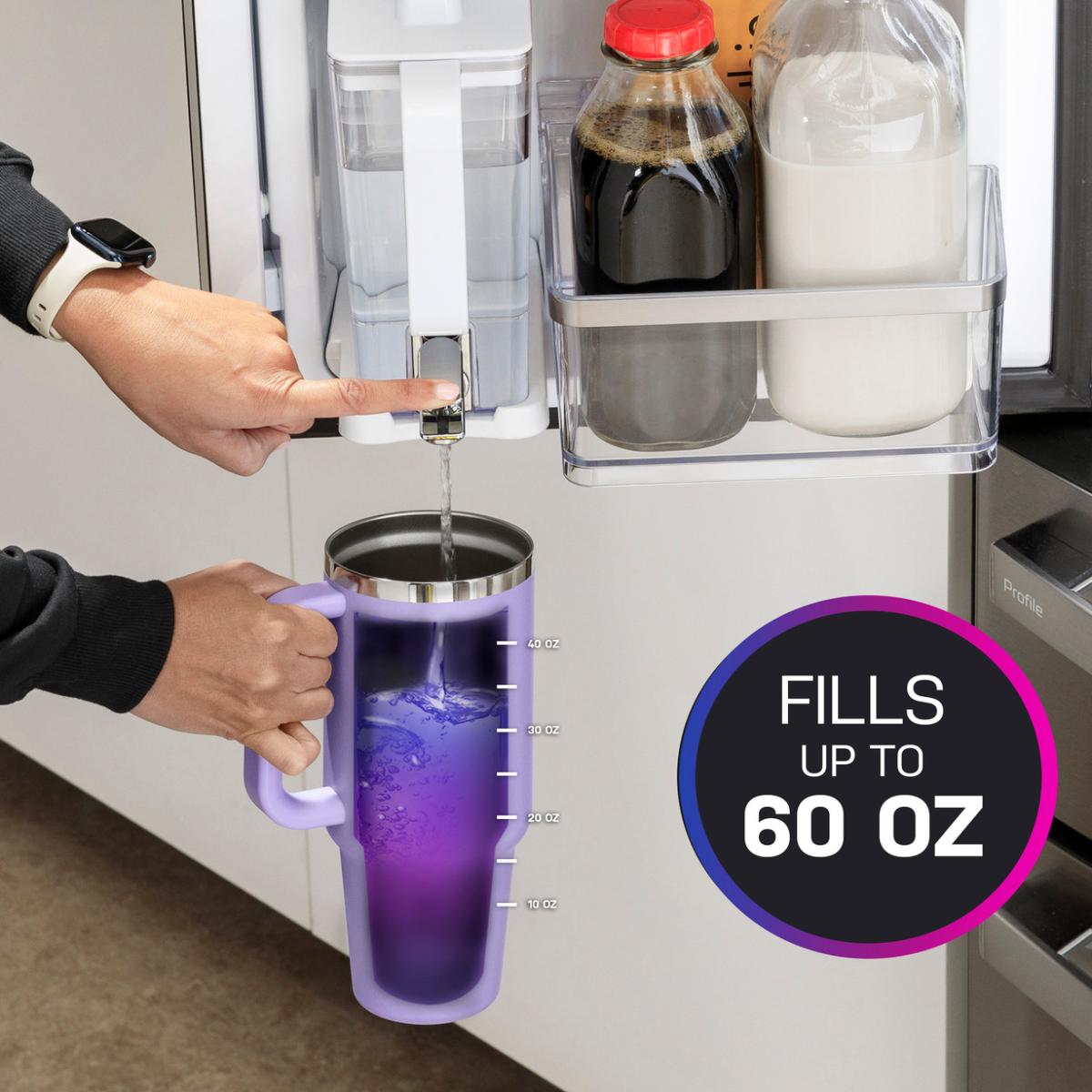 GE Profile 36 in. 22.9 cu. ft. Smart Counter Depth 4-Door French Door Refrigerator with Internal Water AutoFill Pitcher - Fingerprint Resistant Stainless, , hires