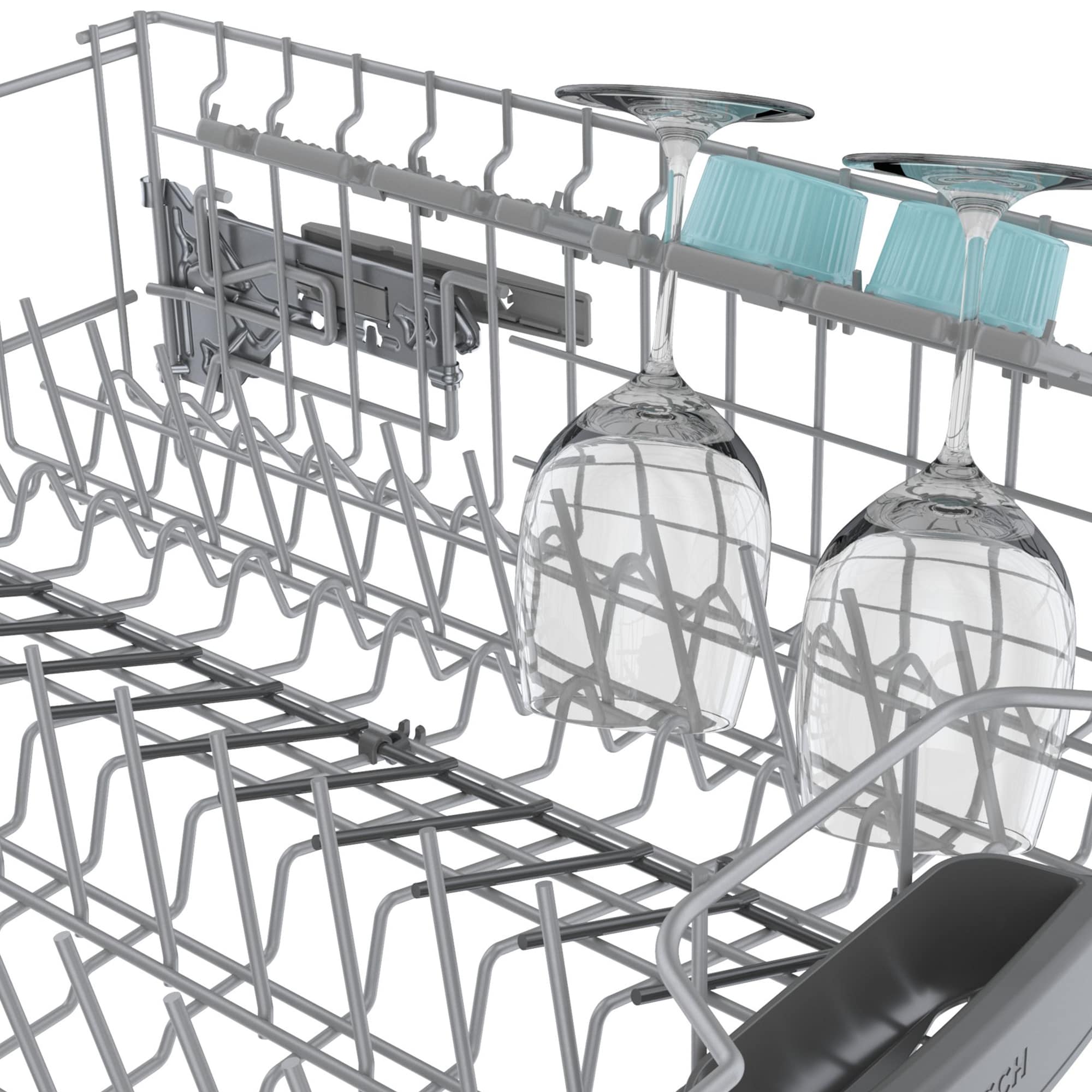 Bosch 300 Series 24 in. Top Control Smart Dishwasher with 46 dBa Sound Level, 3rd-Rack, PureDry & Pocket - White, White, hires