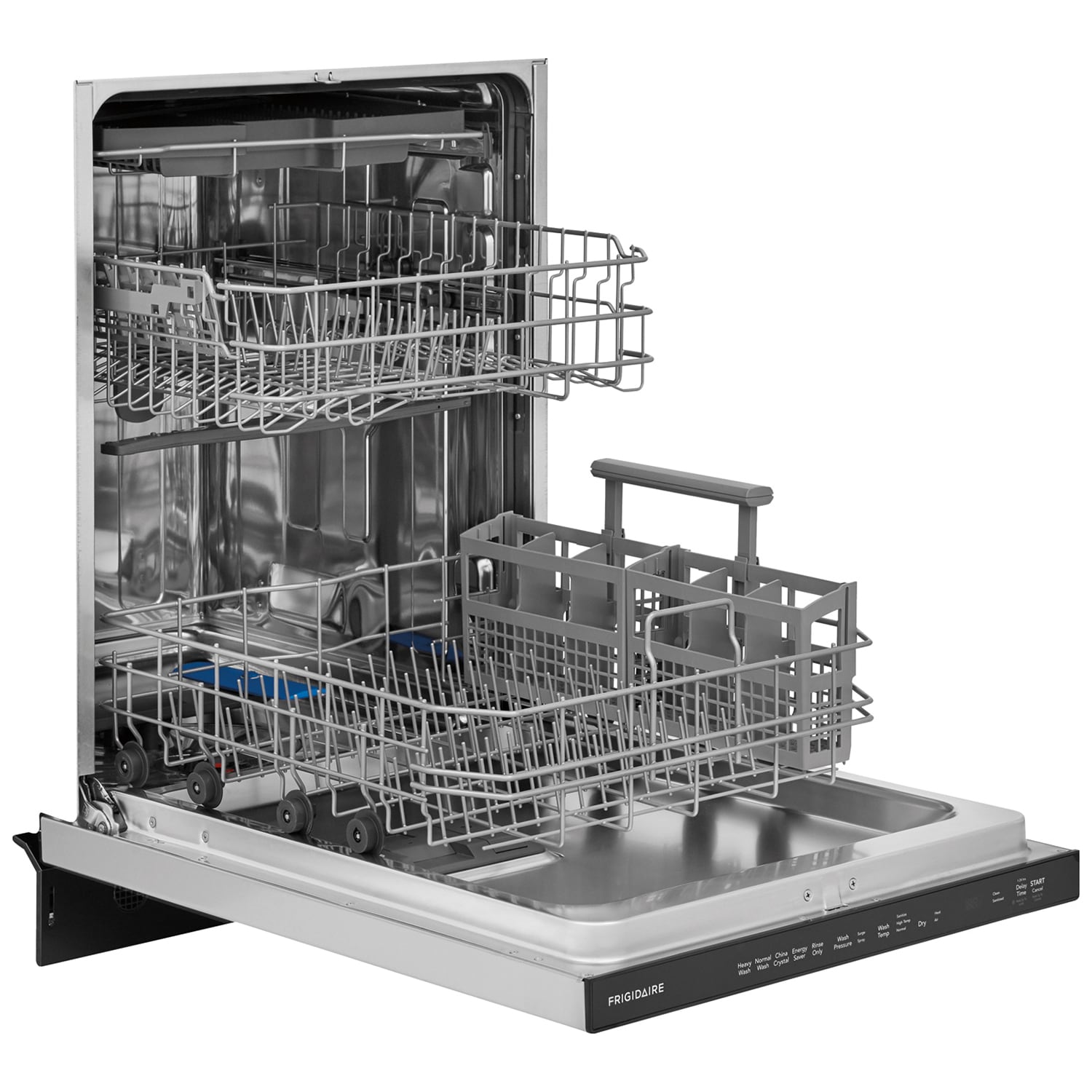 Frigidaire 24 in. Top Control Dishwasher with 49 dBa Sound Level, 3rd-Rack, EvenDry & Pocket - Stainless Steel, , hires