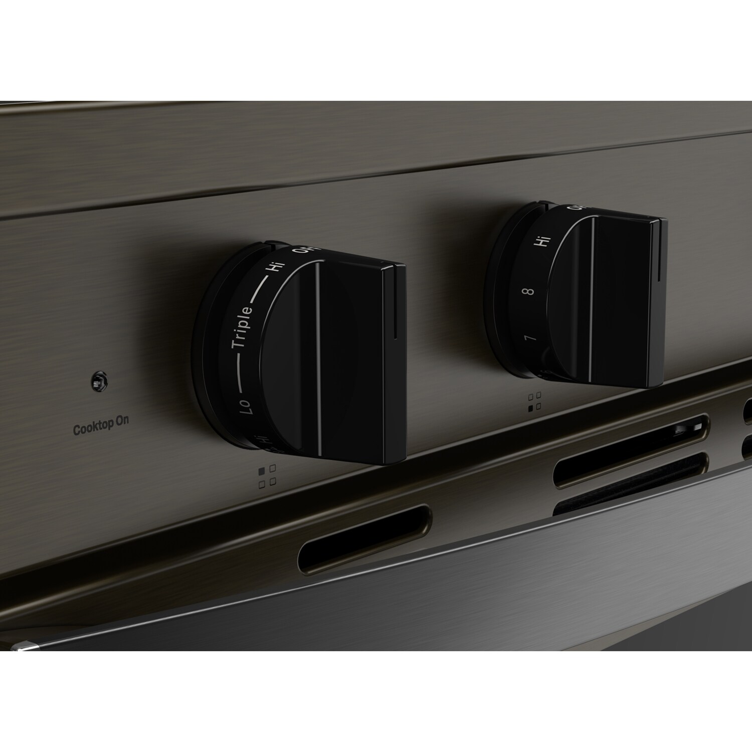 Whirlpool 30 in. 5.3 cu. ft. Smart Air Fry True European Convection Electric Range with Radiant Burners - Black Stainless Steel, Black Stainless Steel, hires