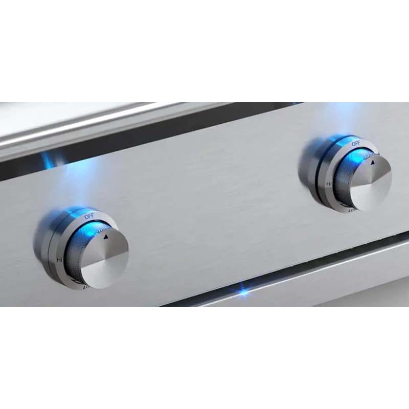 XO Pro-Grade 30 in. 2-Burner Built-In Liquid Propane Gas Flat Top Griddle with 495 sq. in. Cooking Surface - Stainless Steel, , hires