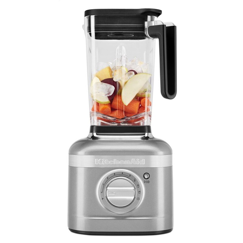 KitchenAid K400 56 Oz. Variable Speed Countertop Blender with Plastic Jar & Tamper - Contour Silver, , hires