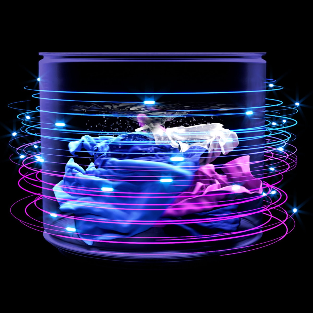 GE Profile 28 in. 5.3 cu. ft. Smart Top Load Washer with Agitator, Smarter Wash Technology, FlexDispense & Sanitize with Oxi - Diamond Gray, Diamond Gray, hires