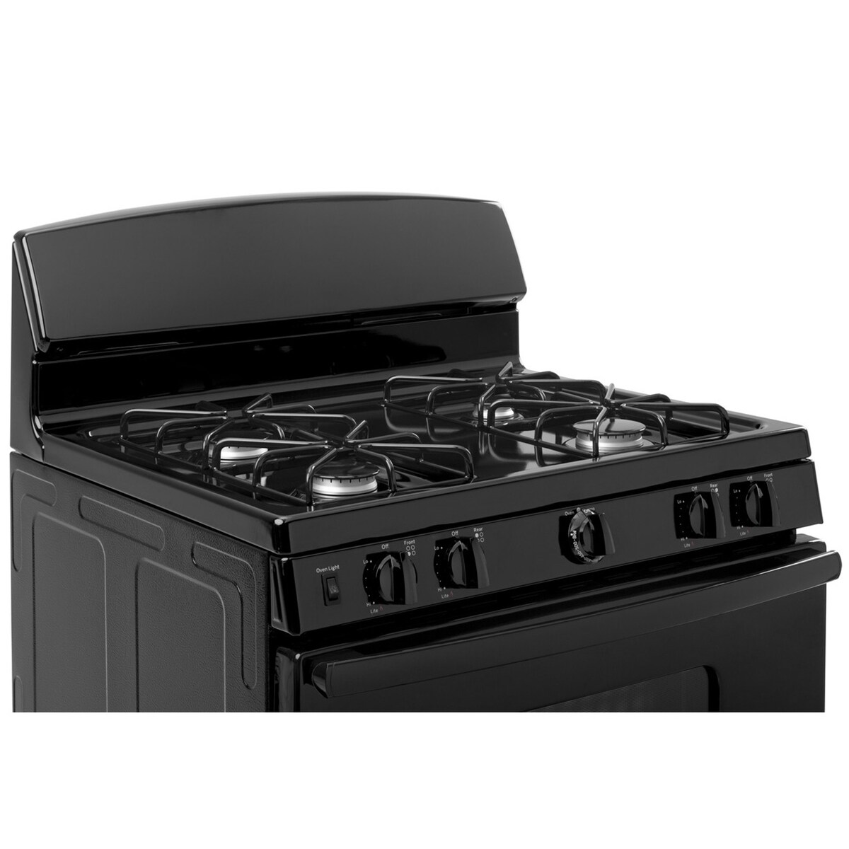 GE 30 in. 4.8 cu. ft. Gas Range with 4 Sealed Burners - Black, Black, hires