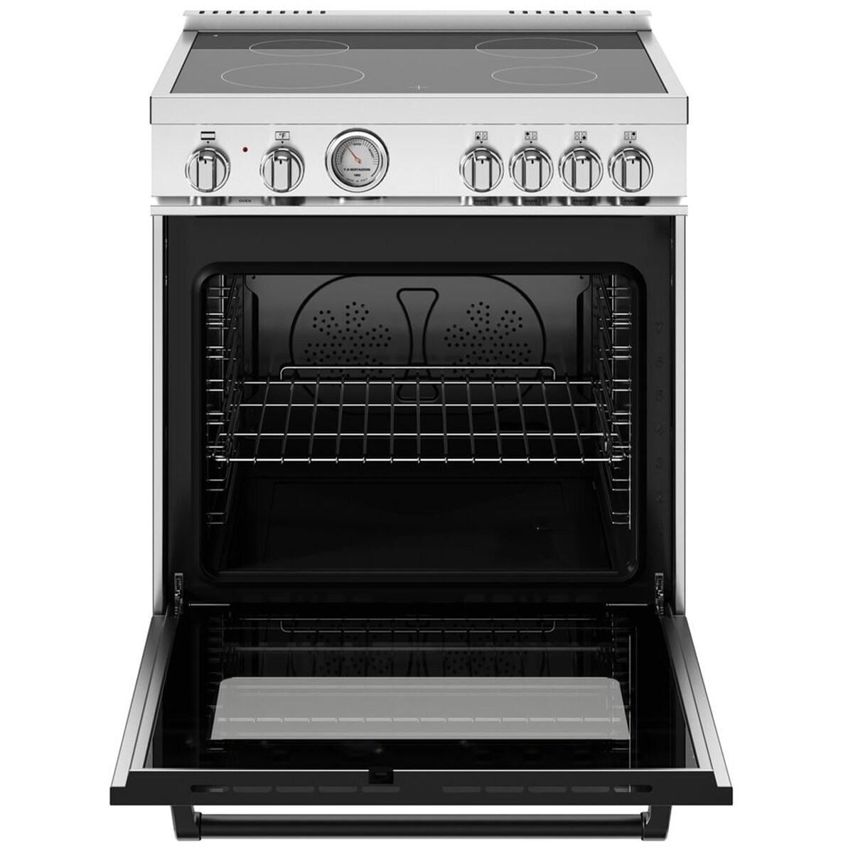 Bertazzoni Master Series 30 in. 4.7 cu. ft. Dual Convection Electric Range with Smoothtop Burners - Stainless Steel, , hires