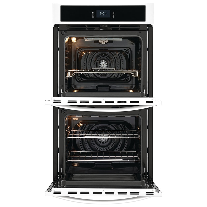 Frigidaire 27 in. 7.6 cu. ft. Top Control Electric Double Wall Oven with Standard Convection - White, White, hires