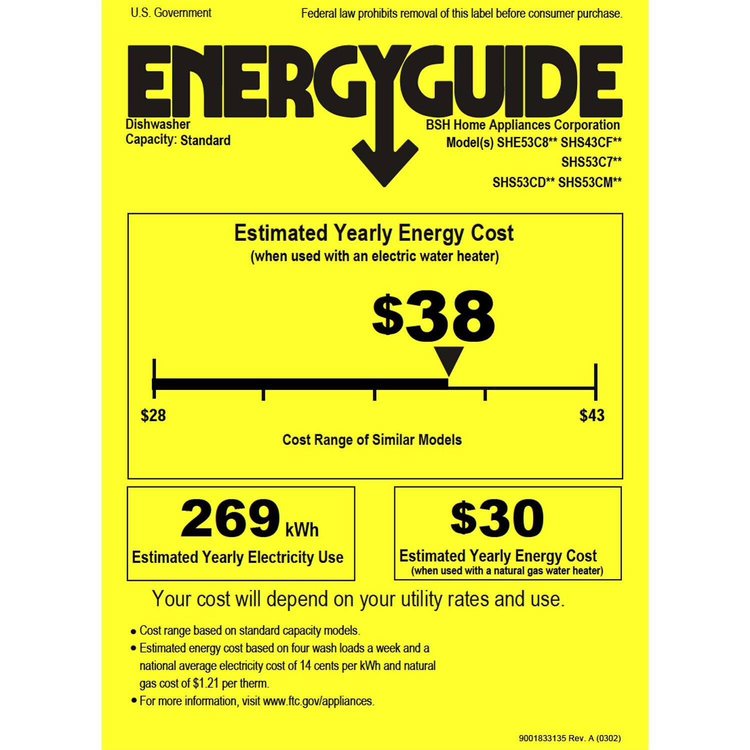 Bosch 300 Series 24 in. Top Control Smart Dishwasher with 46 dBa Sound Level, 3rd-Rack, PureDry & Pocket - White, White, hires